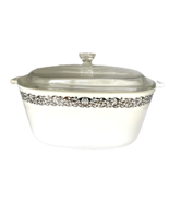 Vintage Corning Ware P440-B Square Casserole 2 1/2 Quart Platinum Filigr... - $52.12 CAD