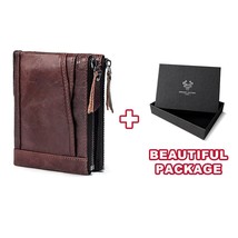 HUMERPAUL 100% Leather Women Wallet Female Coin Purse Vintage Small Card Holder  - £30.43 GBP