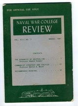 Naval War College Review Vol XIII No 7 March 1961 - £19.51 GBP