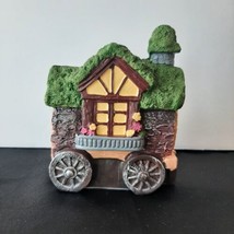 Fairy Garden Wagon Forest Figurine Fairy Cottage House Home Rustic Decor 4.25&quot; - £5.47 GBP