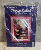 Thomas Kinkade Cross Stitch Kit The Garden of Promise No. 50926 11x14 ne... - $9.27