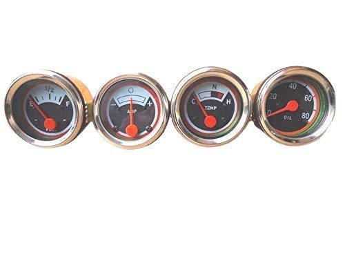 Oliver Tractor Temp.Amp.Fuel.Oil Pressure Gauges Kit -1550, 1650, 1750,1... - $44.10