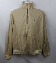 IZOD Lacoste Vintage Beige Light Nylon Jacket Mens Size L - £43.34 GBP