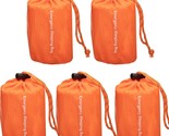 Emergency Survival Sleeping Bag 5 Pack, 84&quot; X 36&quot;, Waterproof Thermal Bi... - £28.17 GBP