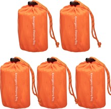 Emergency Survival Sleeping Bag 5 Pack, 84&quot; X 36&quot;, Waterproof Thermal Bi... - $35.95