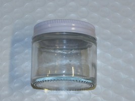 2 oz. Glass Lure Bottle With Cap 2 ounce wide mouth round trapping sale new - £5.45 GBP+