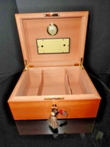 Elie Bleu Acajou Blond Mahogany Humidor  75 -100 count NIB image 6