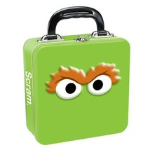 Sesame Street Oscar the Grouch Eyes Square Carry All Tin Tote Lunchbox, UNUSED - £10.63 GBP