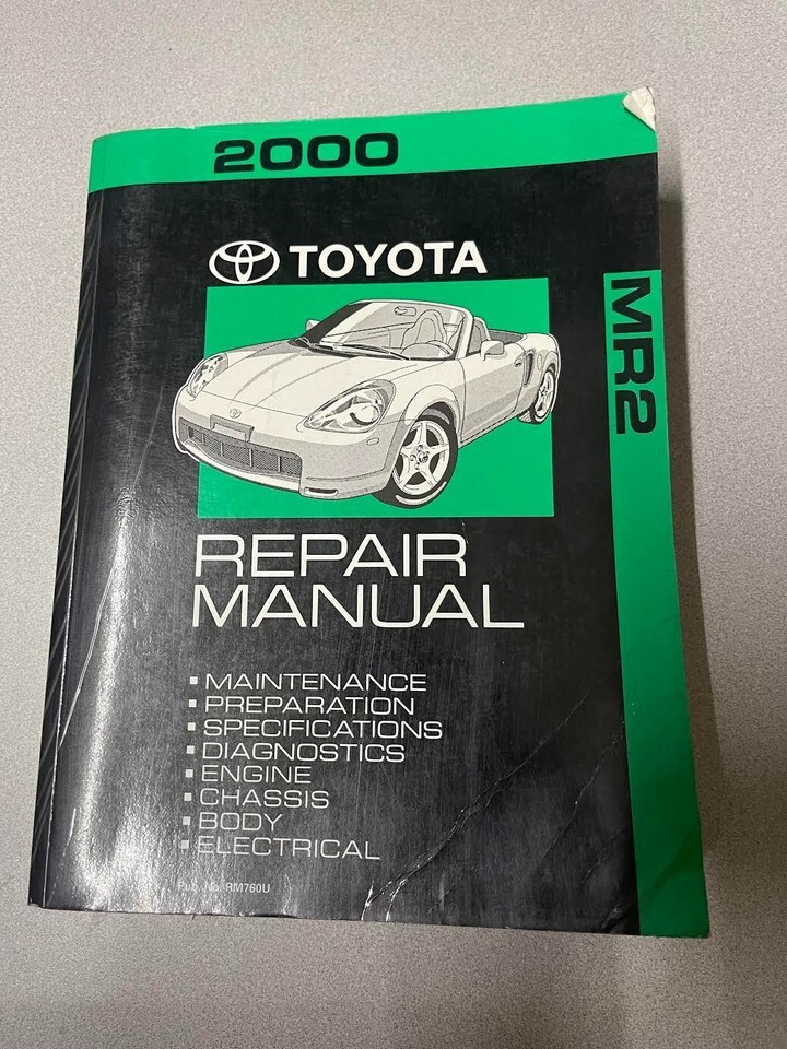 2000 Toyota MR2 MR 2 Service Repair Shop Workshop Manual OEM - $139.99
