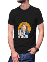 The Bionic Woman (70s tv show) 100% Cotton Black  T-Shirt Tees For Men - $19.99