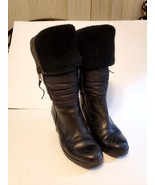 UGG AUSTRALIA LEONA 1944 US Size 6 WOMENS BLACK WEDGE HEELS WINTER BOOTS... - $1,709.77 MXN