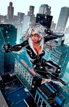 Greg Horn SIGNED Spiderman Marvel Comics Super Hero Art Print ~ Black Cat - £23.29 GBP