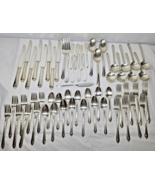 Vintage WM Rodgers IS Exquisite Silver Plated Flatware Lot 60+ Fork Knif... - $913.05 MXN