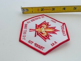 Advertising Patch Logo Emblem Sew vtg patches Canada Belvoir Troop 118 l... - £13.15 GBP