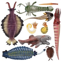 10Pcs Cambrian Sea Creature Animal Figurines, Plastic Ancient Marine Animal Toy  - £29.84 GBP