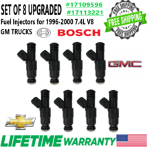 Hp&amp;Torque Upgrade Oem Bosch x8 4 Hole 24lb Fuel Injectors For 96-00 Chevy Gms - £125.72 GBP