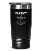 20 oz Tumbler Stainless Steel Insulated Funny Parrot macaw Bird  - £24.07 GBP