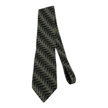 Bill Blass BLACK LABEL Men&#39;s Formal Necktie 100% SILK Green/ Black/Gold - $9.50