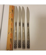 Set Of 4 Imperial International 8.75&quot; CORTINA Stainless Butter Knives Fl... - $22.27 CAD