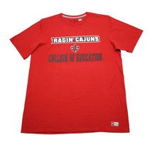 UL Ragin Cajuns Shirt Men M Red Black Football Baseball College of Educa... - $17.80