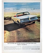 Pontiac Wide Track Tempest - 140-hp 6 Horse power - 1964 Print Ad - $199.95 MXN