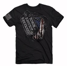 VVeteran Honor Respect Remember Short Sleeve T-Shirt NEW Fast Free Ship - £18.63 GBP+