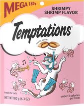 TEMPTATIONS Classic Crunchy and Soft Cat Treats Shrimpy Shrimp Flavor, 6... - $9.90