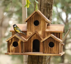 Beautiful Wooden Bird feeder Bird hotel - £28.30 GBP