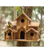 Beautiful Wooden Bird feeder Bird hotel - £28.18 GBP
