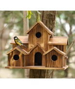 Beautiful Wooden Bird feeder Bird hotel - $670.87 MXN