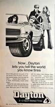 1970 DAYTON TIRES- Sports Car Mod Couples Belted Tires OHIO Vintage Prin... - $10.12