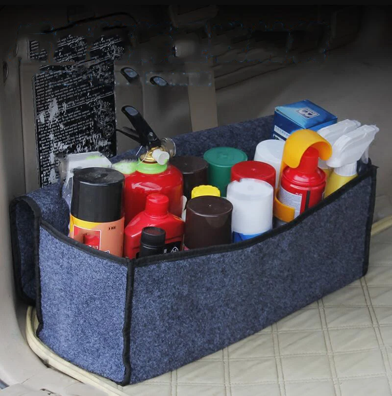 Trunk organizer trunk storage box bag cargo organizer bag trunk container box anti slip thumb200