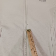 The North Face Full Zip Jacket Women's Size Small White/Gray Zip Pockets AUE3 image 3