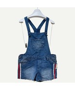 Arizona Jean Co. Kids Plus 14 1/2 Denim Shortalls Shorts Overalls Blue NWT - $303.25 MXN