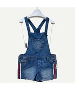 Arizona Jean Co. Kids Plus 14 1/2 Denim Shortalls Shorts Overalls Blue NWT - £12.61 GBP