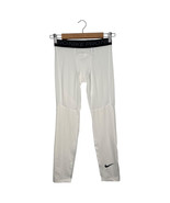 Nike Pro Pants Boys Large White Dri Fit Tights Compression Performance A... - $33.83 CAD