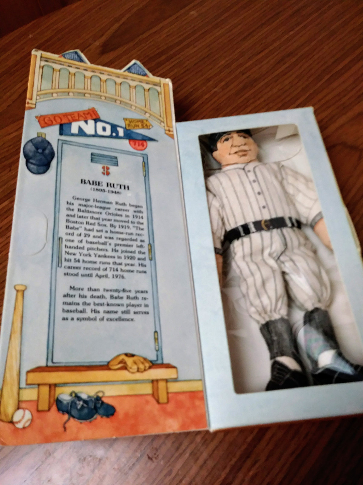 1979 Hallmark Series 1 Babe Ruth Collectible Doll in Box - $15.10