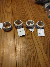 Set Of 4 Pier 1 Porcelain Napkin Holders-Brand New-SHIPS N 24 HOURS - $49.38