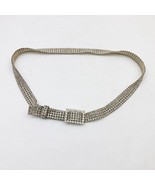 Rhinestone Mesh Belt 32 x 0.75 Inches with 1 x 1.5 Inch Buckle Vintage EUC - €38,13 EUR