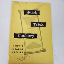 Vintage Quick Trick Cookery Minute Meals &amp; Recipes - $8.60