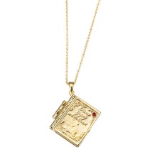 Disney Store Japan Beauty and the Beast Storybook Locket Necklace - £62.92 GBP