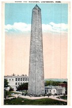 Bunker Hill Monument Charlestown Boston Massachusetts Postcard - £4.13 GBP