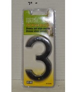 HY-KO 4&quot; Old World Bronze Number Three 3 with Mounting Screws - $187.97 MXN