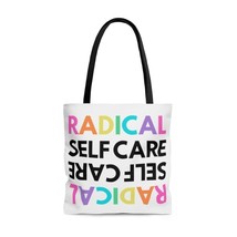 SELF CARE Tote Bag | Rainbow Print Radical Self Care | Self Love Ritual | Gifts  - £23.98 GBP