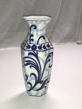 Bombay Company Blue & White Teapot Arabesque Tile Pattern 5”T 5.5”W Cobalt Blue - $16.82