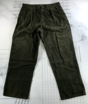 Vintage Polo Ralph Lauren Pants Mens 36x30 Army Drab Green Thick Cotton - £25.50 GBP