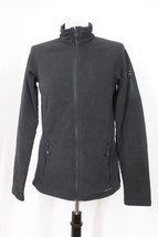 Eddie Bauer M Tall Black Full Zip First Ascent Polartec Fleece Jacket - $22.80