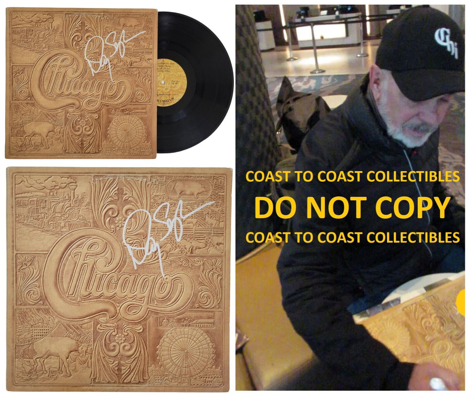 Danny Seraphine signed Chicago VII album vinyl Record COA proof autographed - £225.40 GBP
