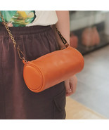 Handmade Women&#39;s Babylonian Cylindrical Crossbody Genuine Leather Should... - $25.69