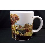 John Deere coffee mug Tractor in field dog plane Gibson 10 oz - $6.95